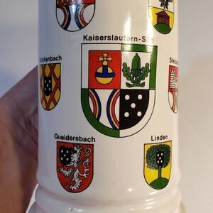 Vintage German Beer Stein Mug Souvenir 7"